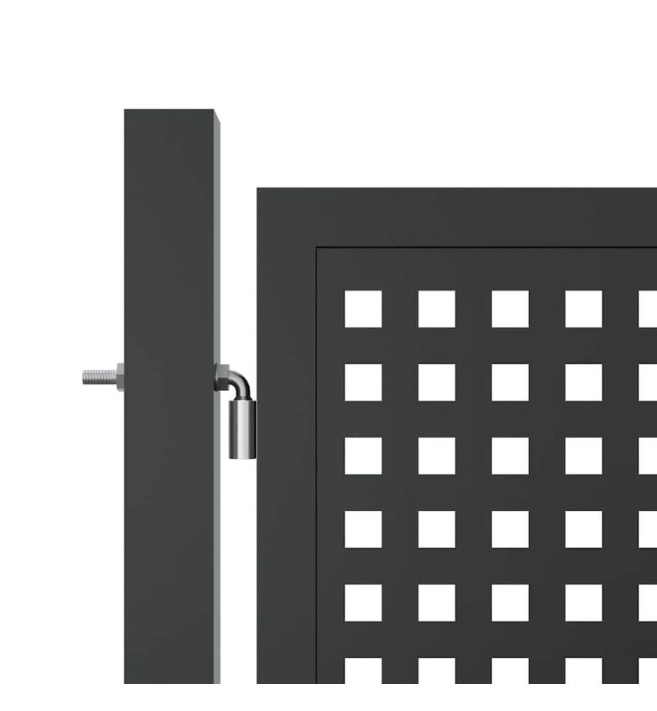 vidaXL Gartentor Anthrazit 400x175 cm Stahl