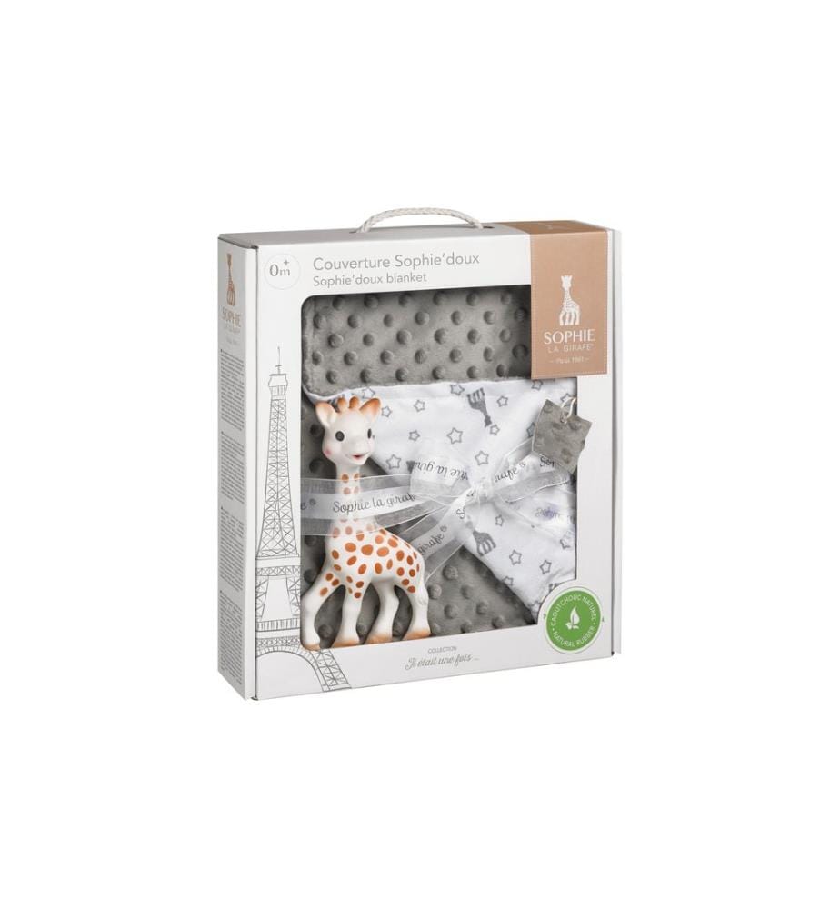 SOPHIE LA GIRAFE - Coffret cadeau Couverture douillette 2 pièces
