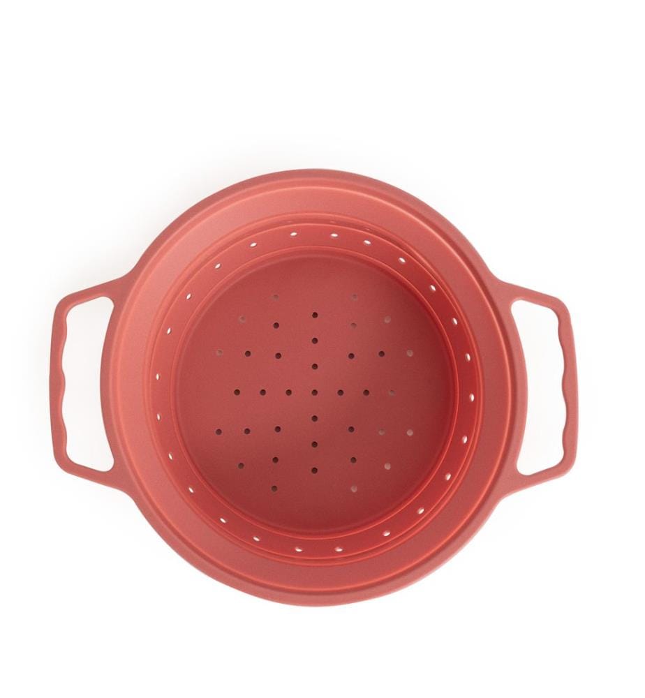 Foldable Silicone Drainer - Red