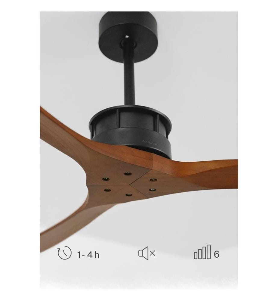 Deckenventilator - Schwarz und Braun