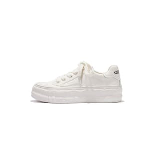 Baskets à plateforme blanches - Wave Sole Design - White