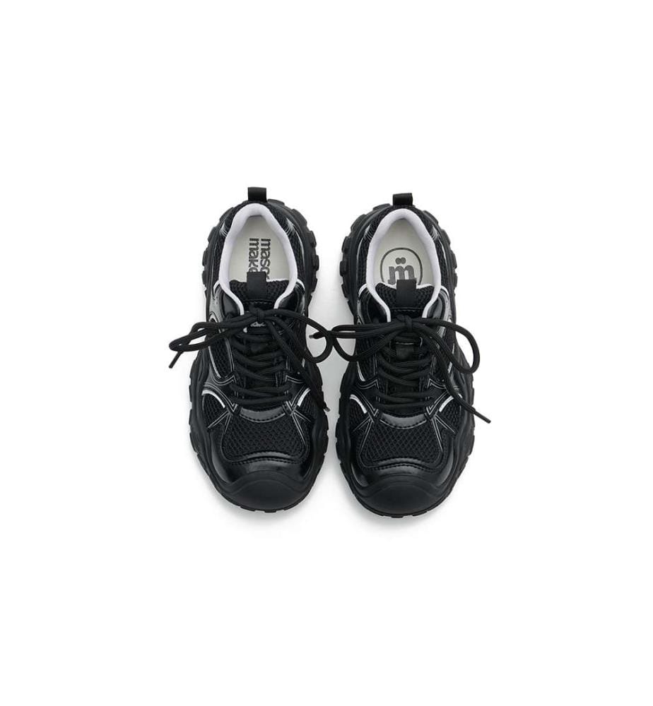 Chunky Atmungsaktive Laufschuhe - Wavy All-Terrain-Trainer - Schwarz
