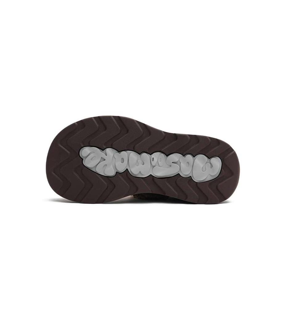 Baskets chunky en sherpa à carreaux - Chaussures à lacets douillettes - Jaune