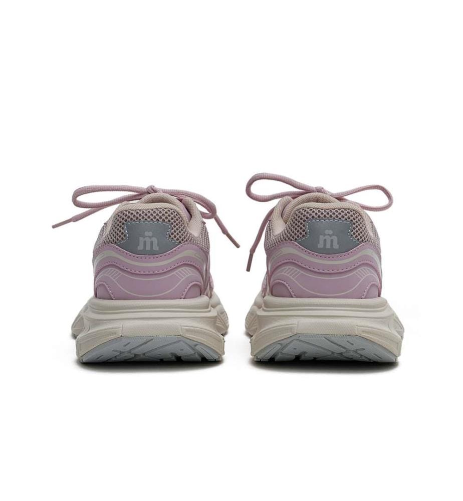 Mesh Chunky Athletic Sneakers - Lavendel Plattform Trainer - Lavendel