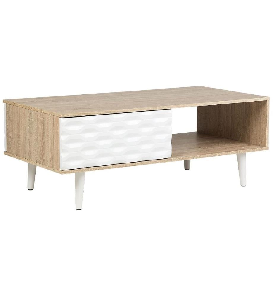 Couchtisch SWANSEA Hellbraun mit Stauraum