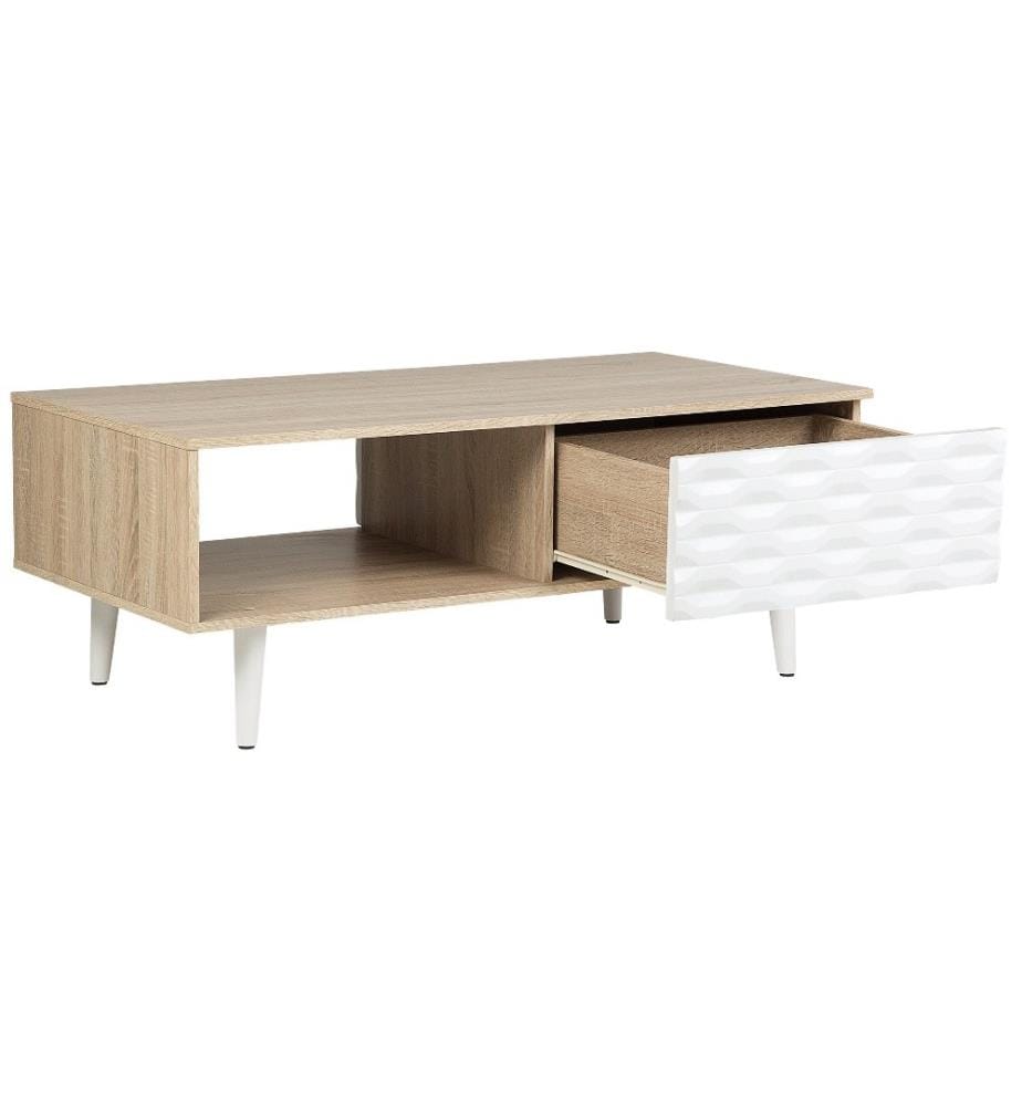 Couchtisch SWANSEA Hellbraun mit Stauraum