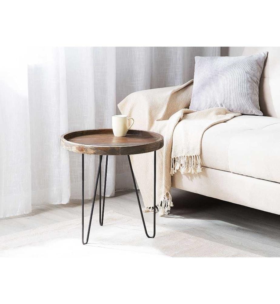 Table d'appoint BONDISS Bois Marron foncé