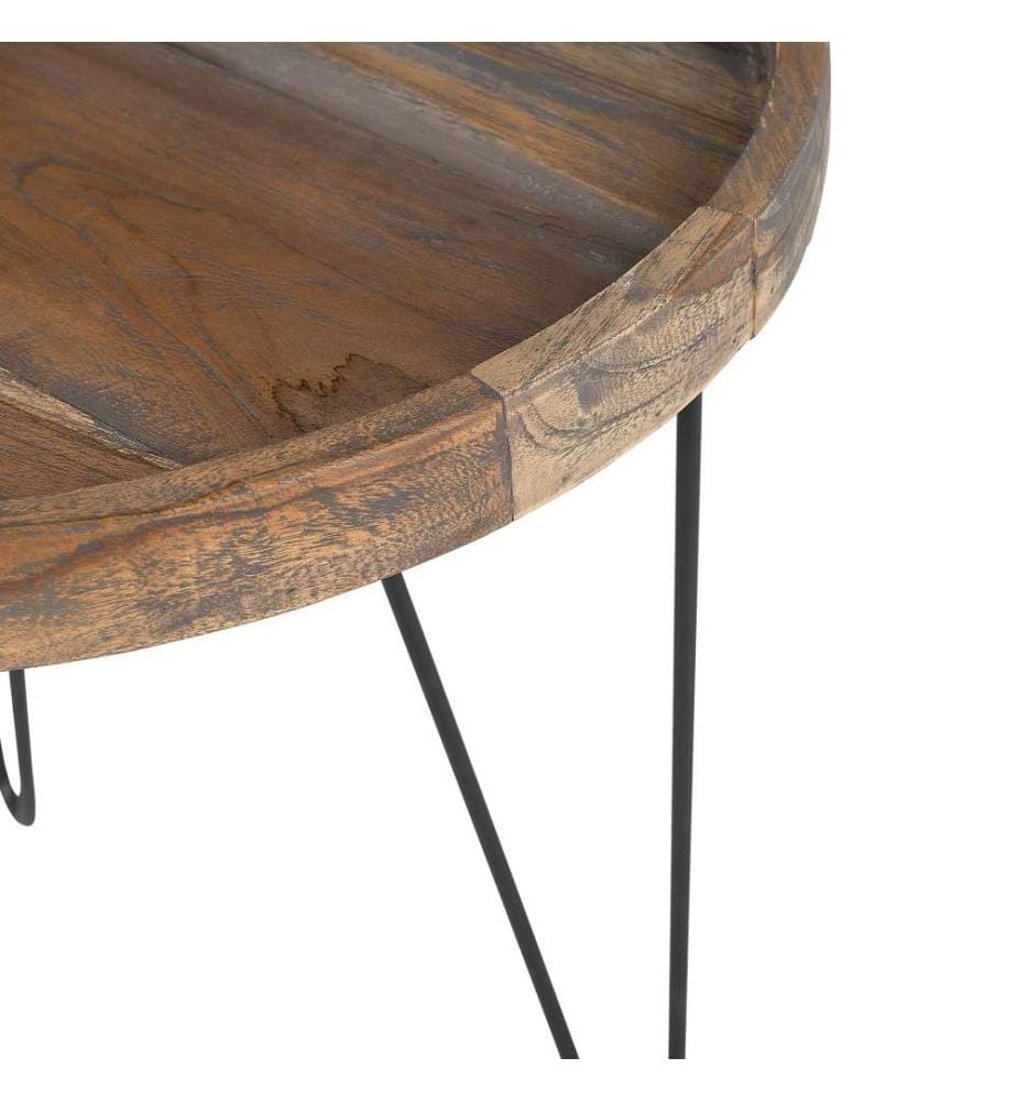 Table d'appoint BONDISS Bois Marron foncé
