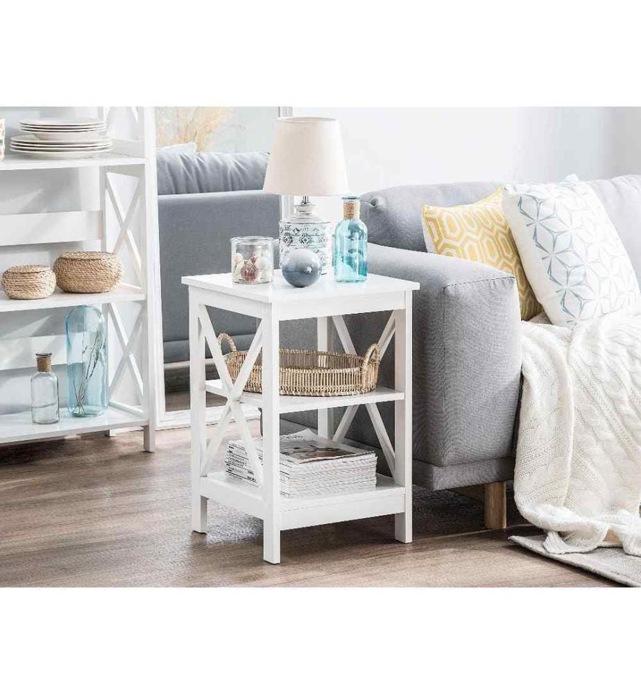 Table d'appoint FOSTER Blanc
