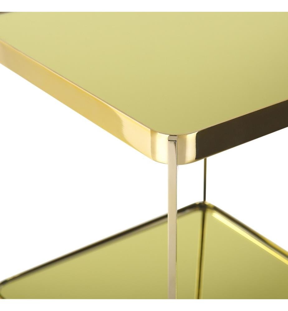 Table d'appoint ALSEA Verre de sécurité Doré