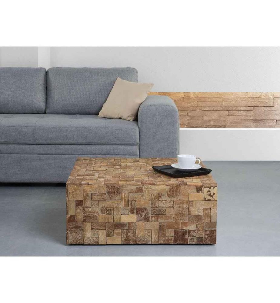 Table basse GAMBO Teck Marron