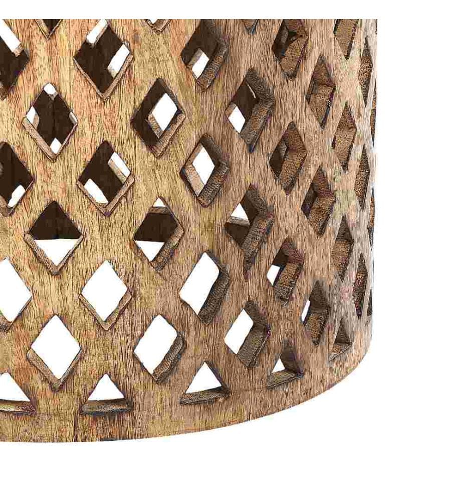 Table d'appoint KHANPUR Bois de manguier Marron