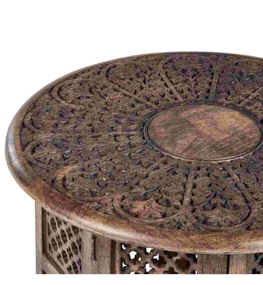 Table d'appoint KUMALI Bois de manguier Marron