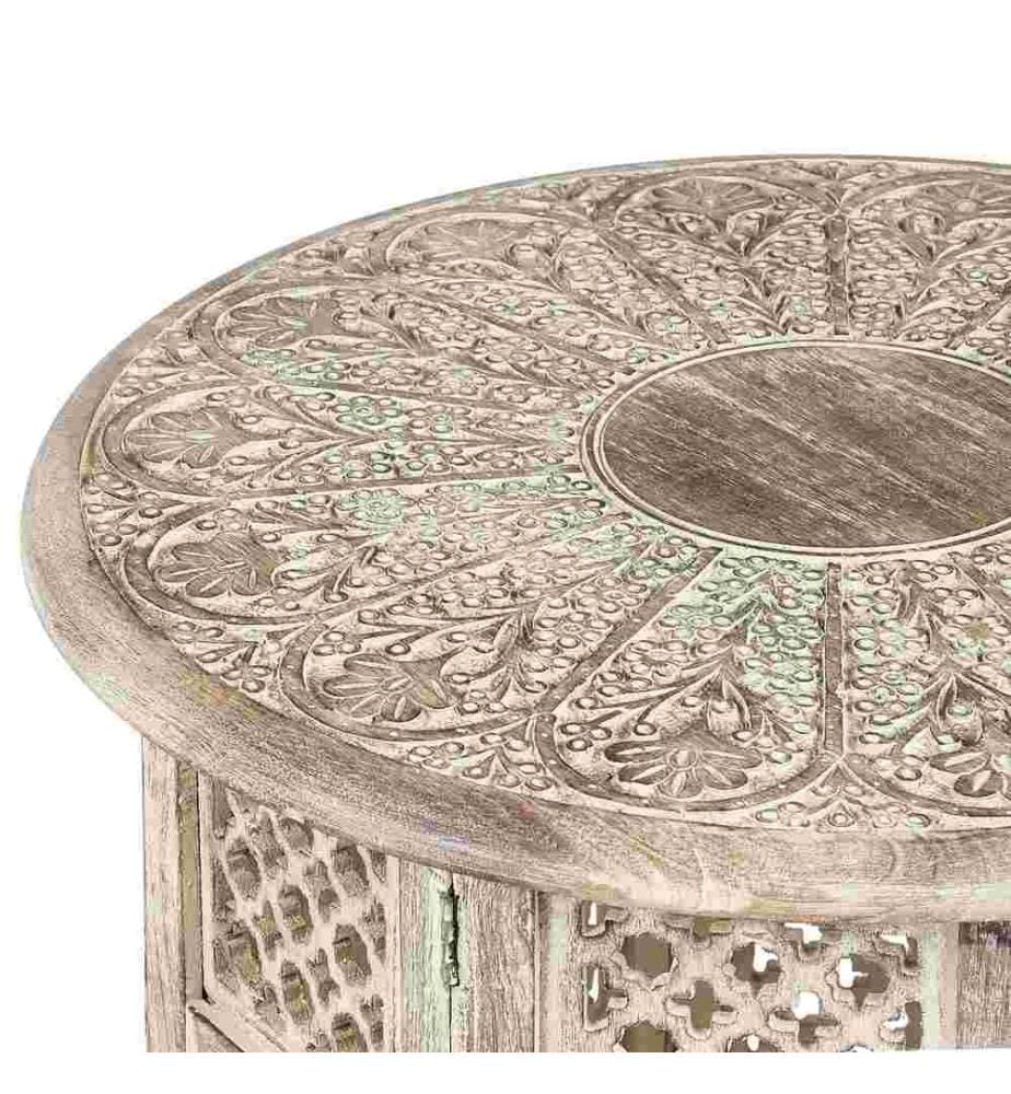 Table d'appoint SANTRA Bois de manguier Marron clair