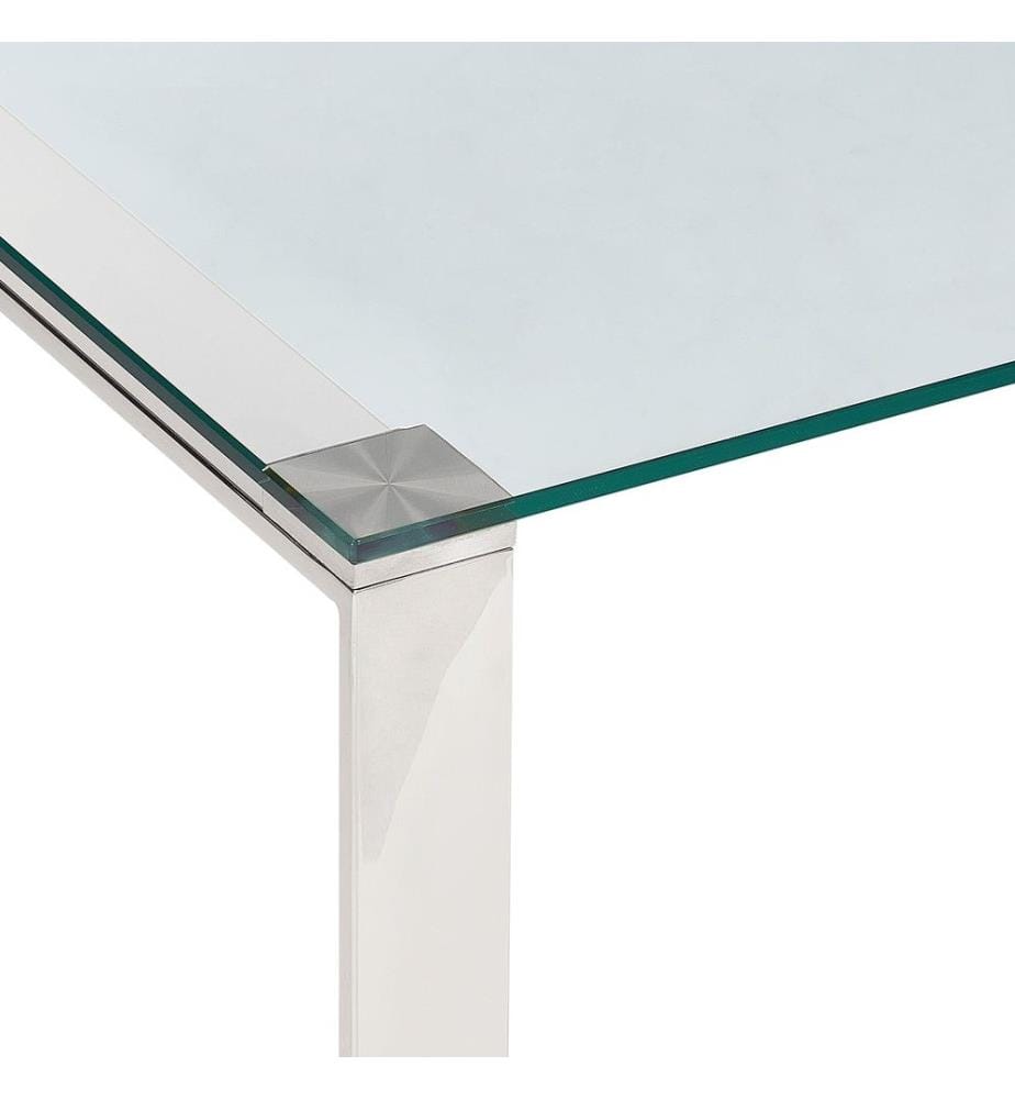 Couchtisch TILON Sicherheitsglas Silber