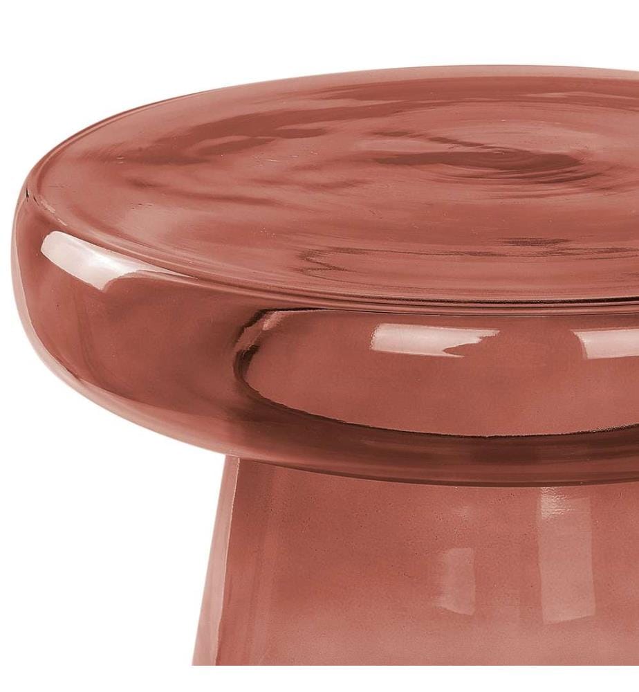Table d'appoint CALDERA Verre Rouge