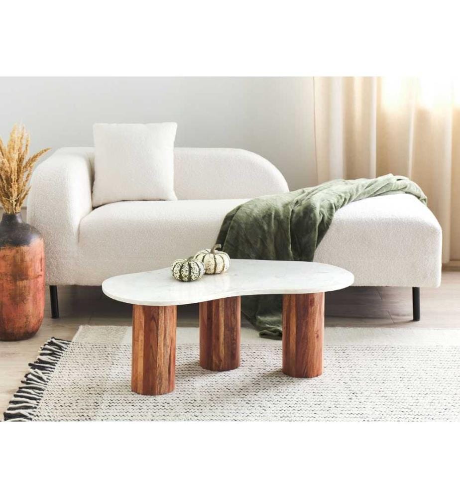 Table basse CASABLANCA Marbre Blanc