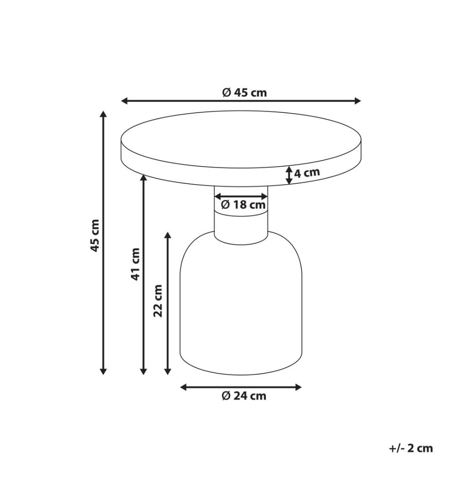 Table d'appoint LOMITA Métal Violet