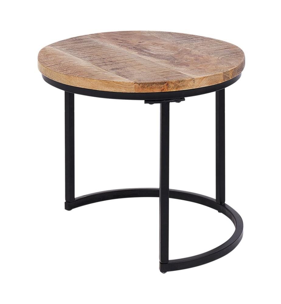 Lot de 2 tables basses CLATON Marron