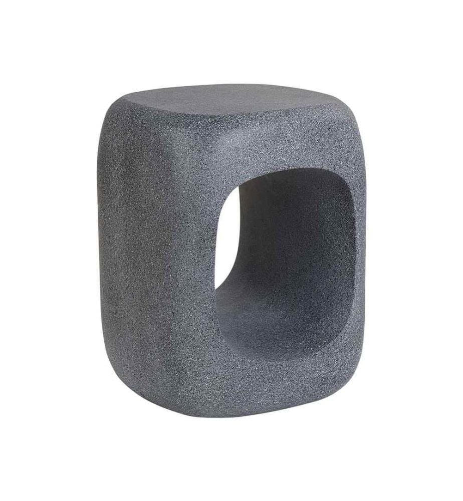 Table d'appoint PELMO 33 cm 33 cm Effet marbre Gris