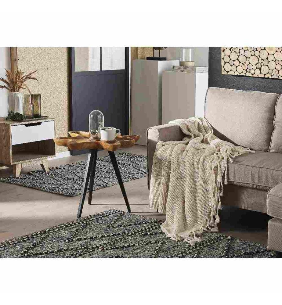 Table d'appoint ELSA Teck Marron