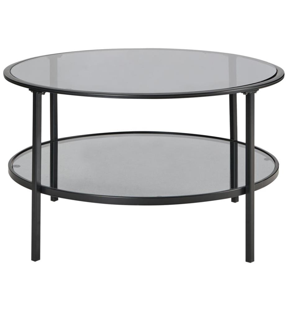 Couchtisch TELLAKA Sicherheitsglas Schwarz