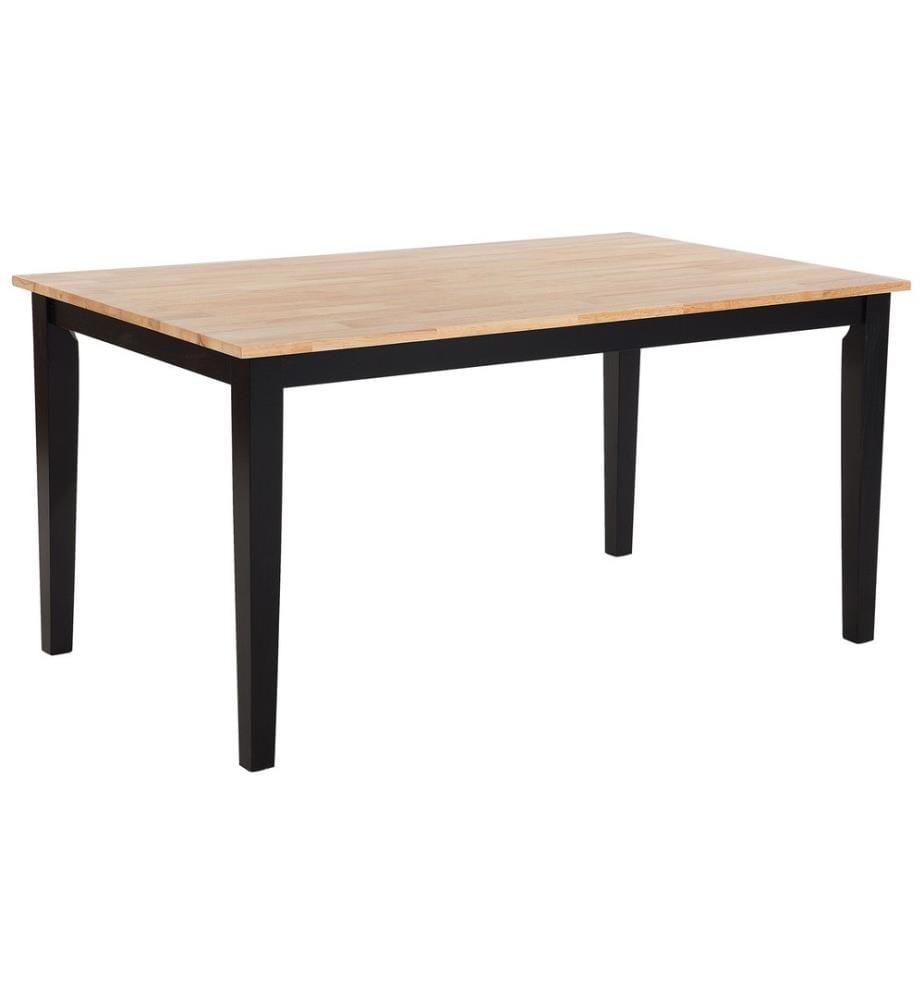 Ensemble pour salle à manger GEORGIA Bois Marron/noir 6 places