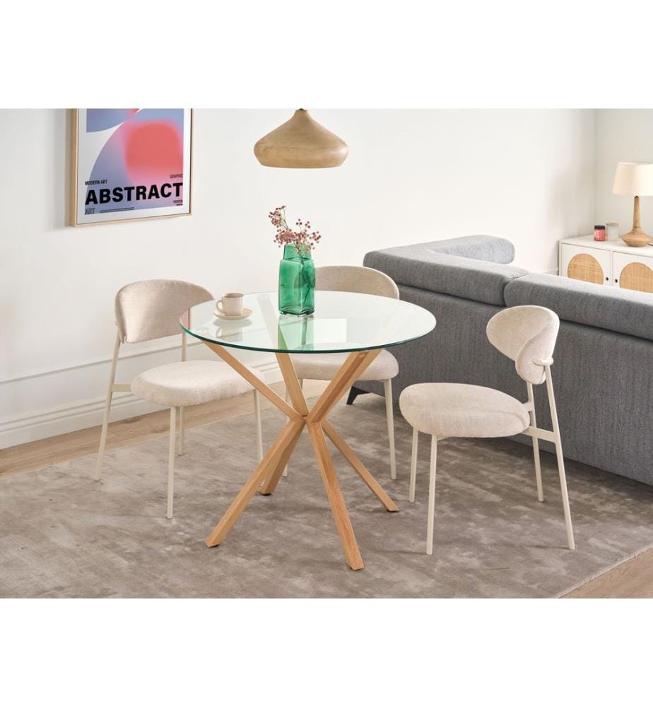 Table de repas ALTURA Transparent 90 cm 90 cm
