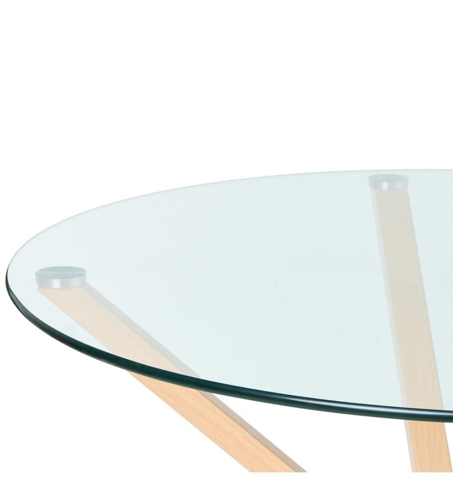 Table de repas ALTURA Transparent 90 cm 90 cm