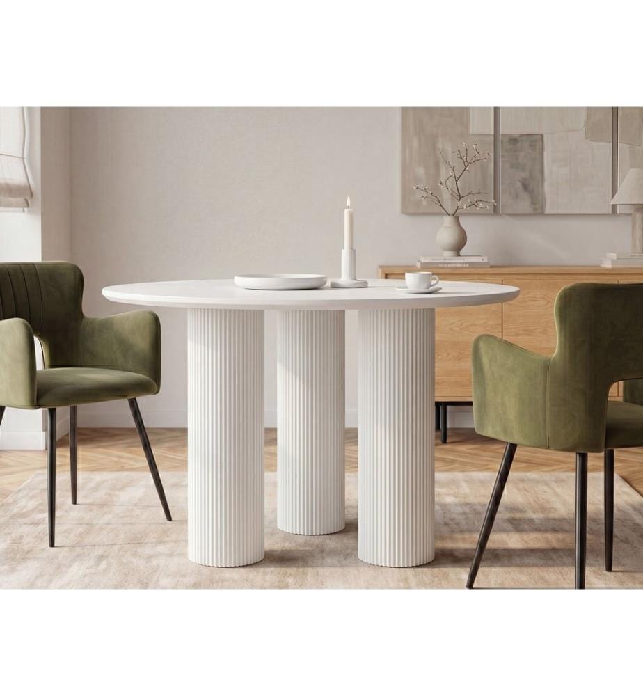 Table de repas TULEMALU Blanc 120 cm 120 cm