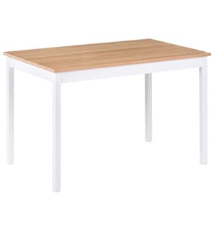 Table de repas HOUSTON Chêne clair 125 cm 75 cm
