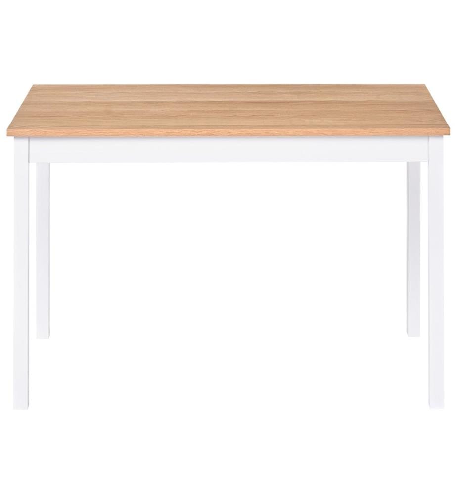Table de repas HOUSTON Chêne clair 125 cm 75 cm