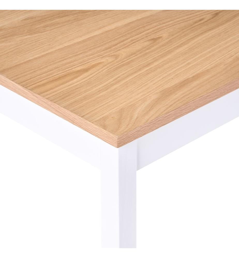 Table de repas HOUSTON Chêne clair 125 cm 75 cm