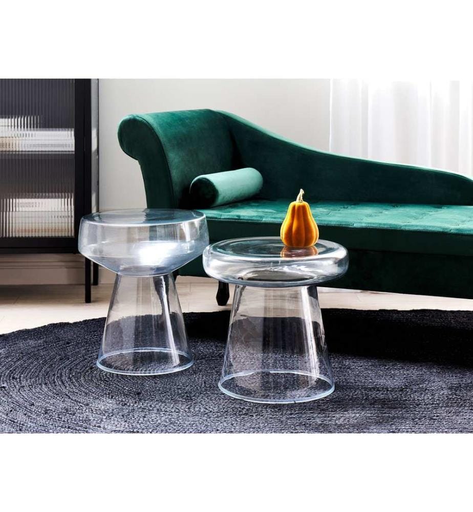 Beistelltisch 2er Set LAGUNA/CALDERA Transparent