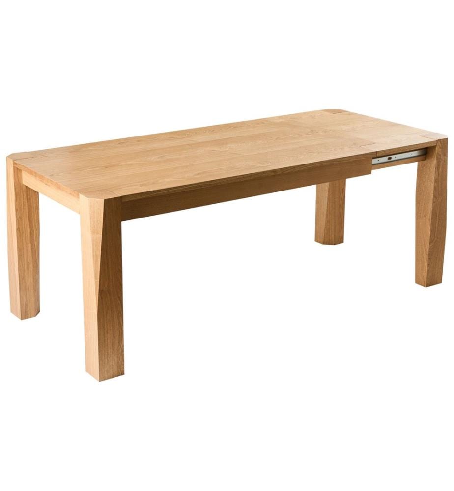 Table de salle à manger extensible MISSION Frêne clair 160/200 cm 90 cm