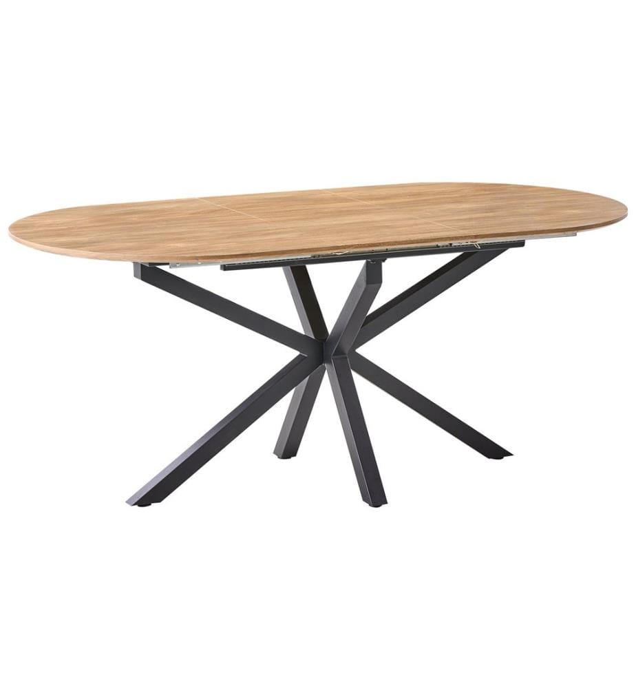 Table de salle à manger extensible MACQUARIE Marron 140/180 cm 90 cm