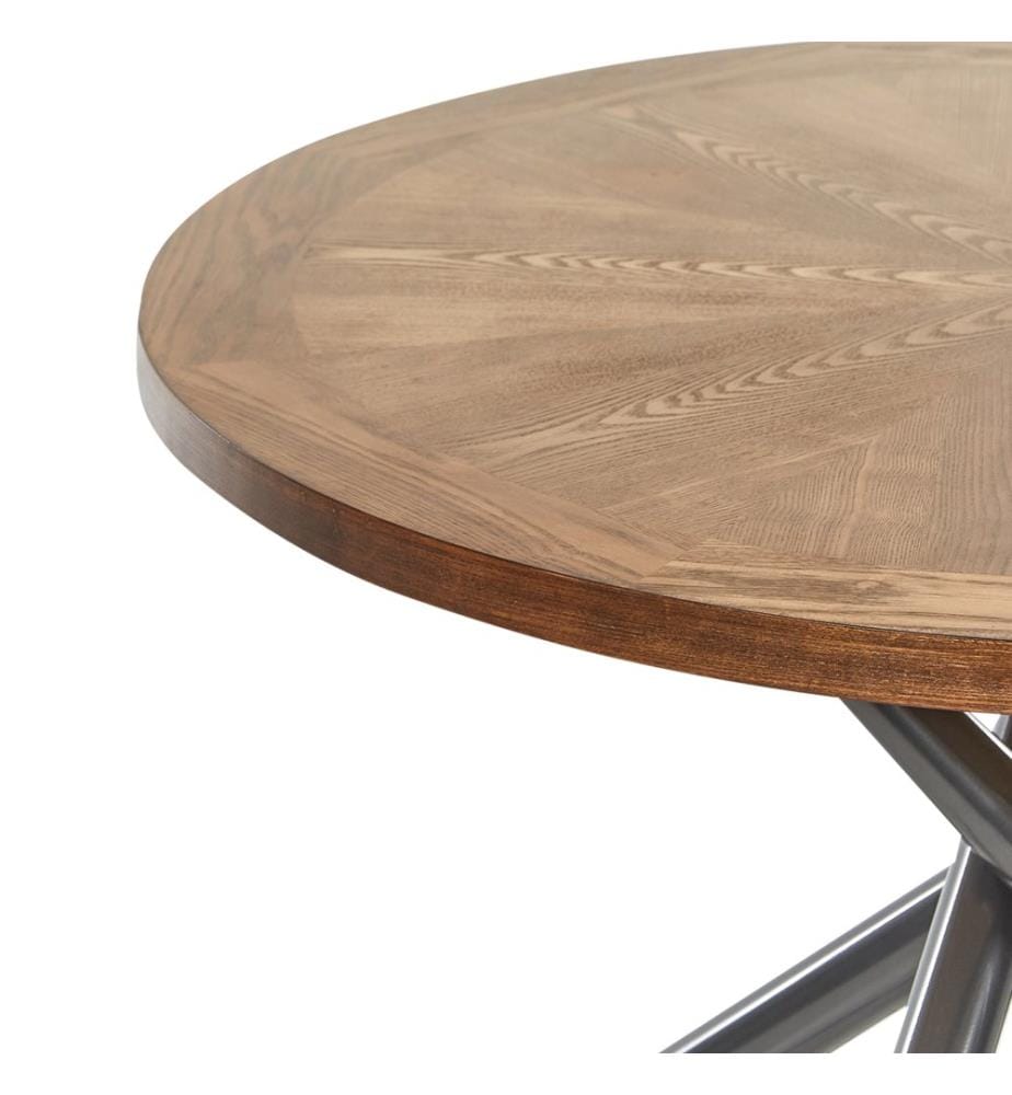 Table de repas LORENZO Frêne marron 120 cm 120 cm