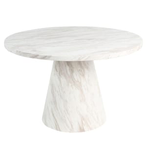 Table de repas MERE Marbre blanc 120 cm 120 cm