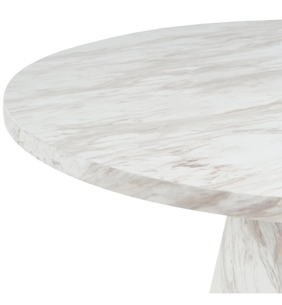 Table de repas MERE Marbre blanc 120 cm 120 cm