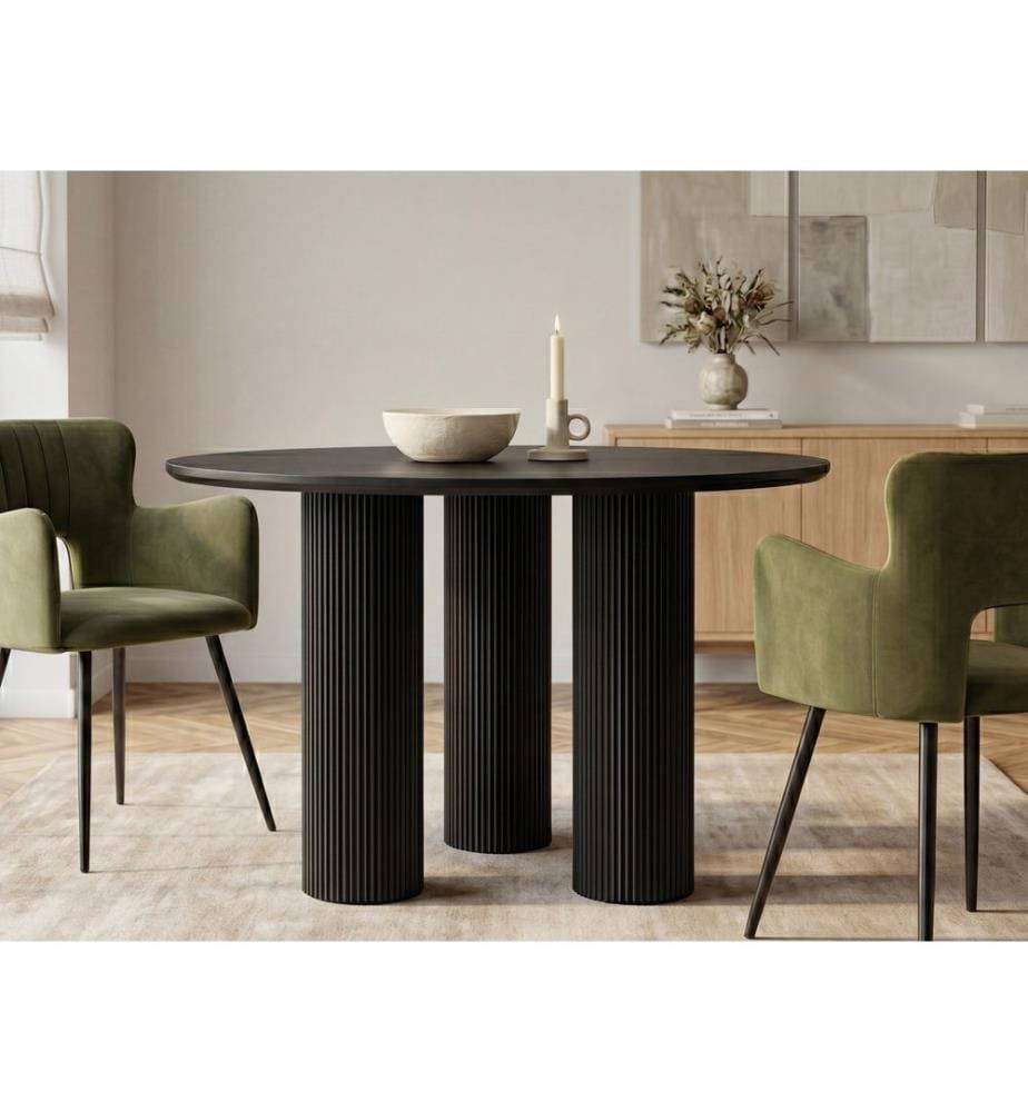 Table de repas TULEMALU Noir 120 cm 120 cm