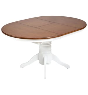 Table de salle à manger extensible AKRON Frêne marron 106/150 cm 106 cm Bois