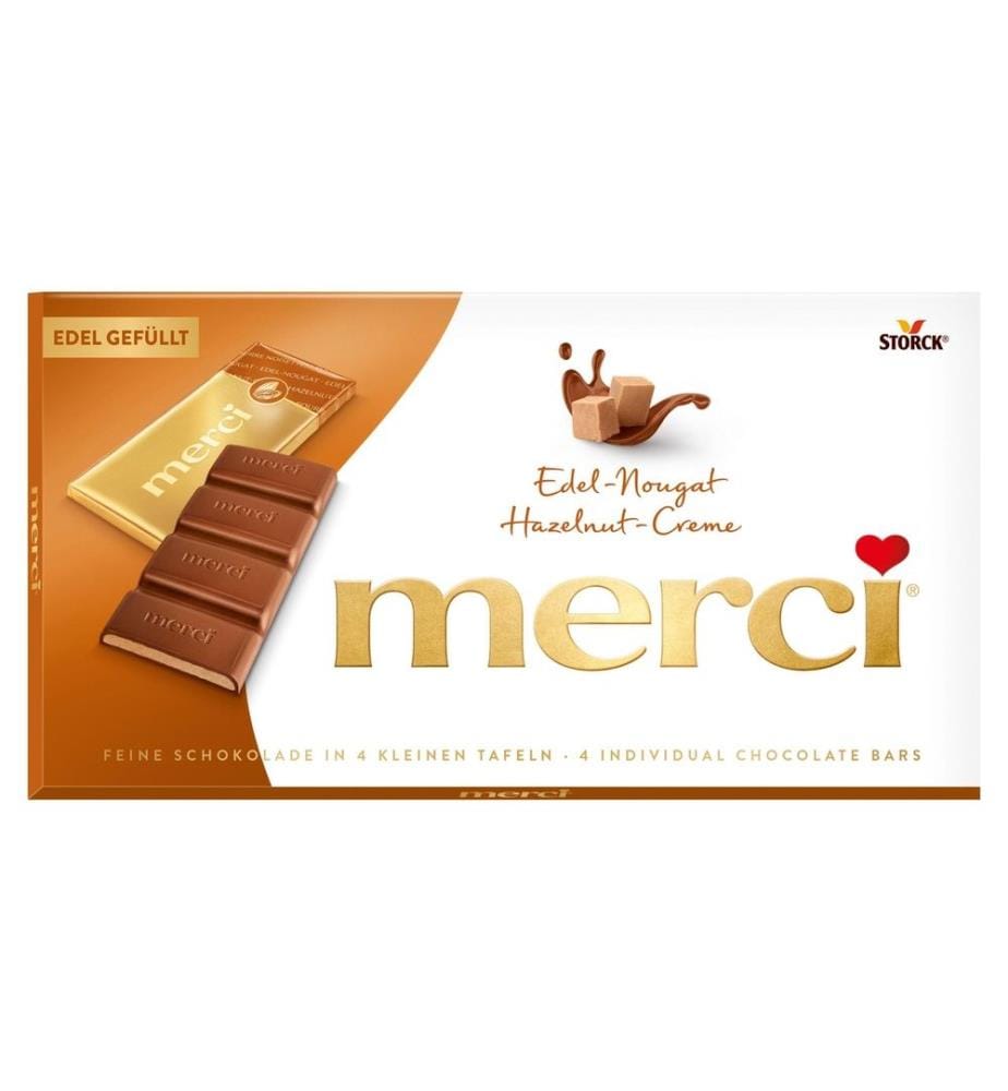 STORCK - Tablette de chocolat Merci Nougat fin 112 g
