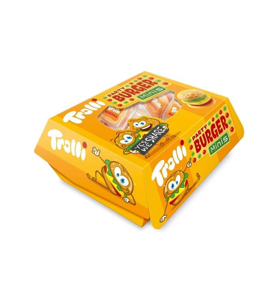 TROLLI - Bonbons gommeux Boîte à mini-burger 150 g