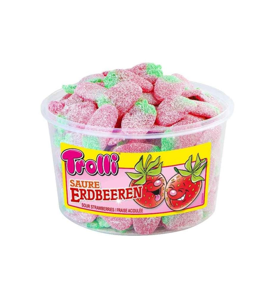 TROLLI - Gummibonbons Saure Erdbeeren 1.2 kg