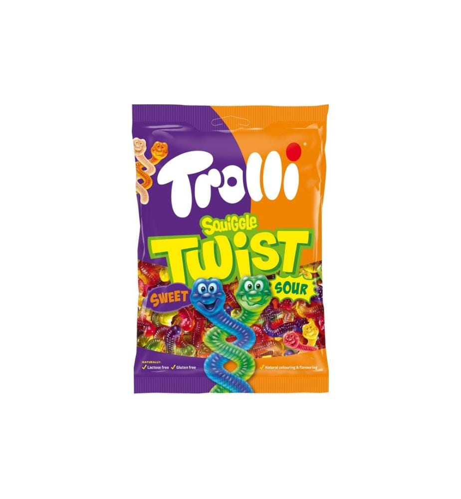 TROLLI - Bonbons gommeux Squiggle Twist 175 g