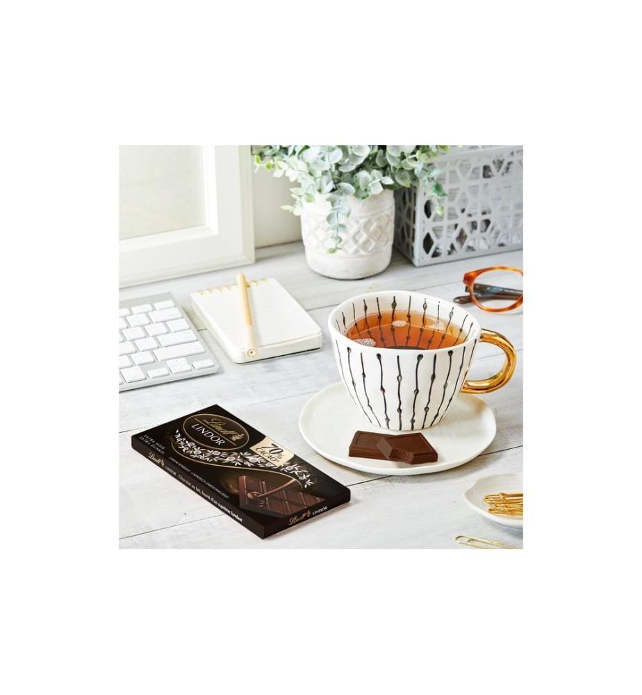 LINDT - Tablette de chocolat Lindor Dunkel 70% 100 g