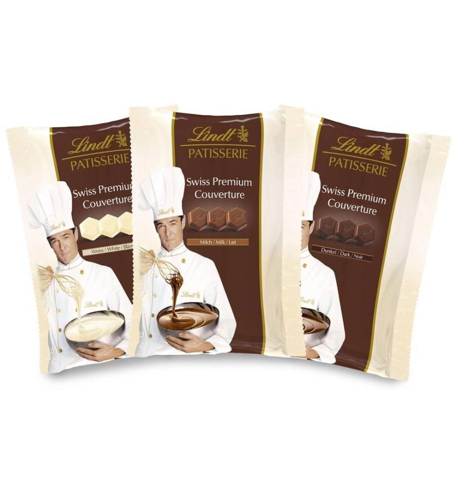 LINDT - Chocolat Patisserie Weiss Swiss Premium Couverture 500 g