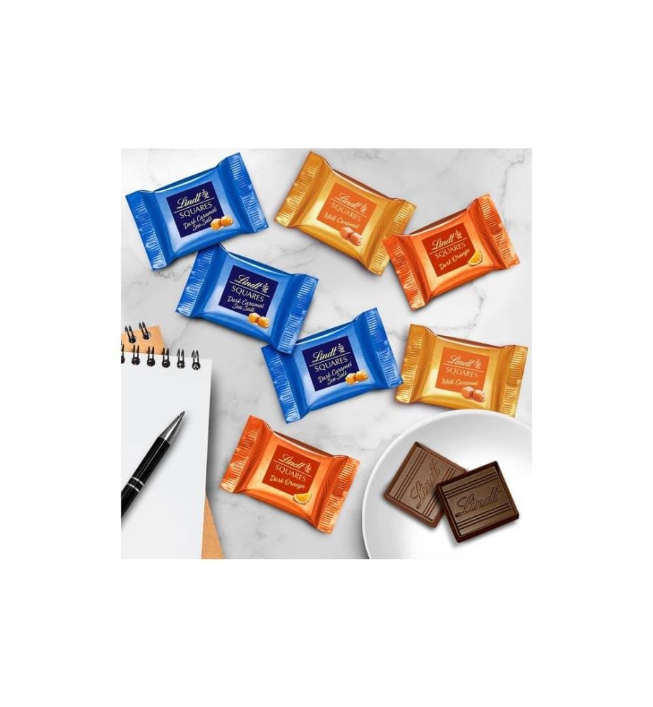 LINDT - Schokoladen-Pralinen Squares assortiert 250 g