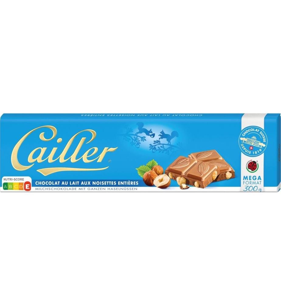 CAILLER - Tablette de chocolat Lait Noisette 300 g