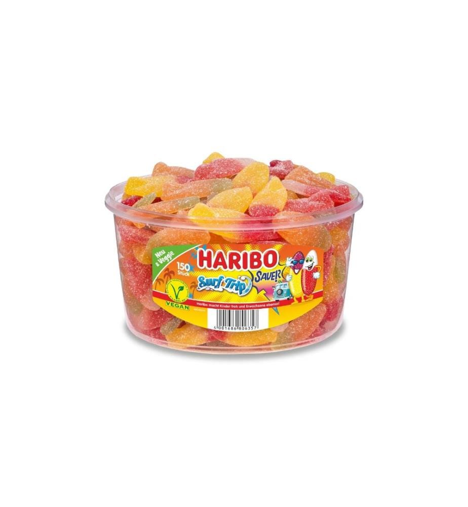 HARIBO - Bonbons gommeux Surf Trip acide végétalien 150 pièces